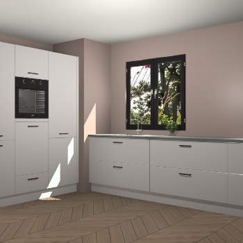 Zijdegrijze keuken Taipei 89723