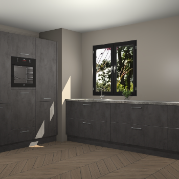 Beton Antraciet keuken Taipei 89640