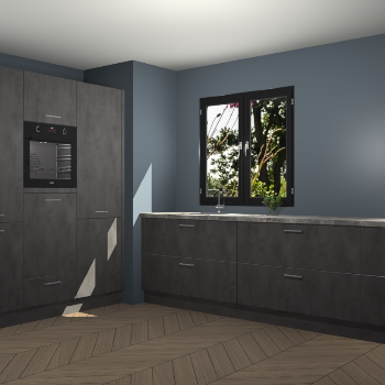 Beton Antraciet keuken Taipei 89641