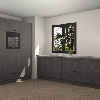 Beton Antraciet keuken Taipei 89644