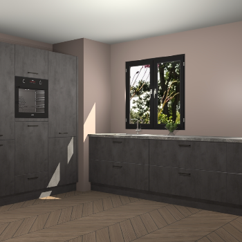 Beton Antraciet keuken Taipei 89646