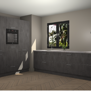 Beton Antraciet keuken Taipei 89651