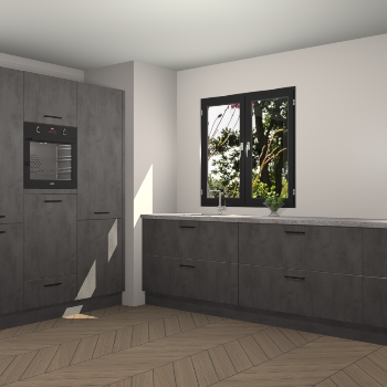 Beton Antraciet keuken Taipei 89656