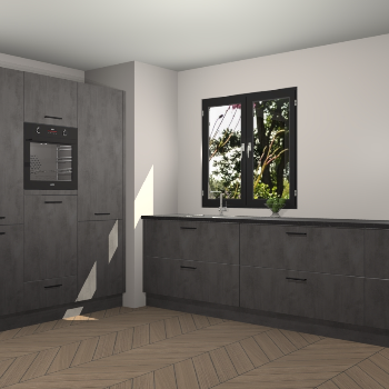 Beton Antraciet keuken Taipei 89662