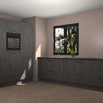 Beton Antraciet keuken Taipei 89663