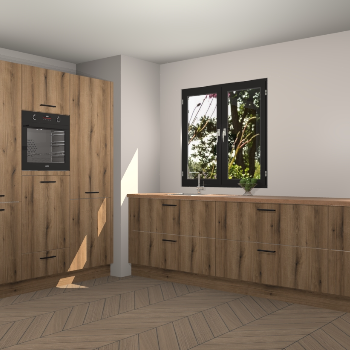 Goud Eiken keuken Taipei 89606