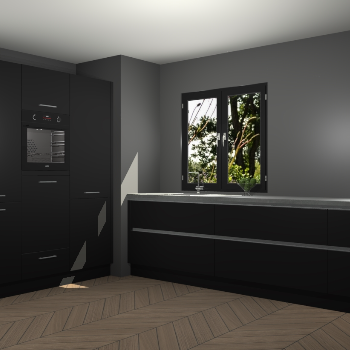 Zwarte greeploze keuken Taipei 89951