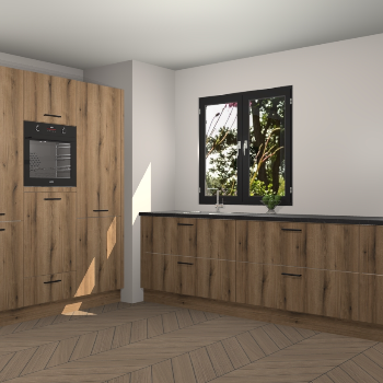 Goud Eiken keuken Taipei 89795