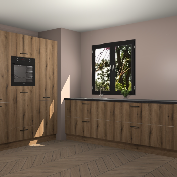 Goud Eiken keuken Taipei 89796