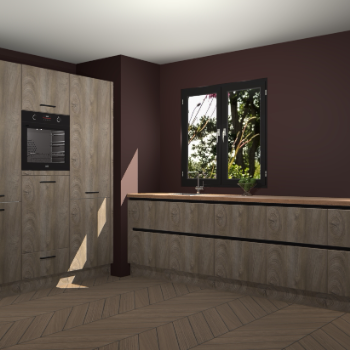 Cantaro eiken greeploze keuken Taipei 89816