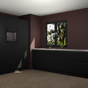 Zwarte greeploze keuken Taipei 89972