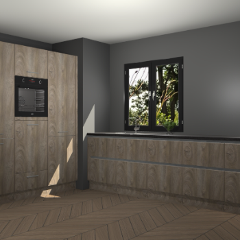 Cantaro eiken greeploze keuken Taipei 89919