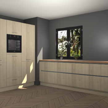 Vuren greeploze keuken Taipei 90073