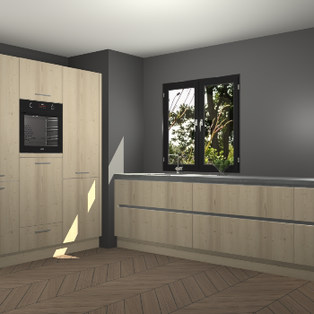 Vuren greeploze keuken Taipei 90079