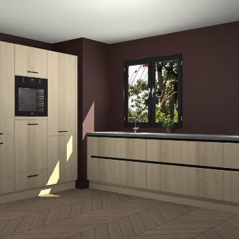 Vuren greeploze keuken Taipei 90082