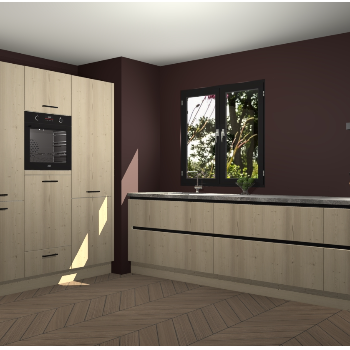 Vuren greeploze keuken Taipei 90094