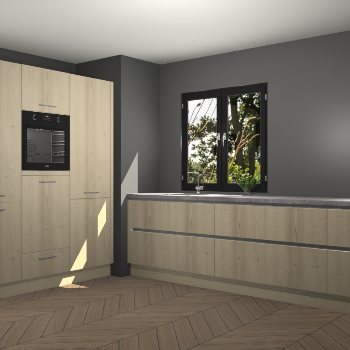 Vuren greeploze keuken Taipei 90097