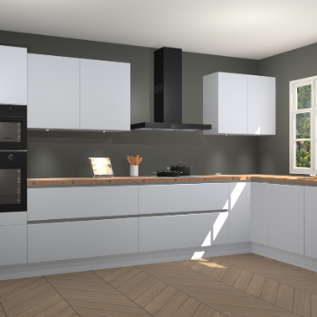 Sneeuwwitte greeploze keuken Graz 71666