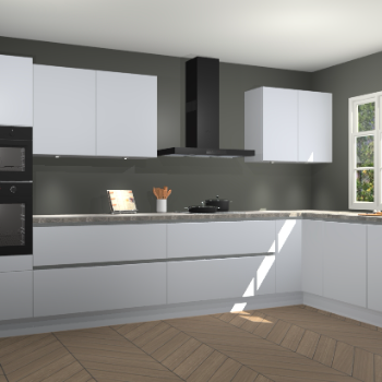 Sneeuwwitte greeploze keuken Graz 71704