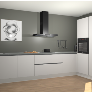 Zijdegrijze greeploze keuken Khao Lak 73321