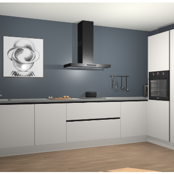 Zijdegrijze greeploze keuken Khao Lak 73324