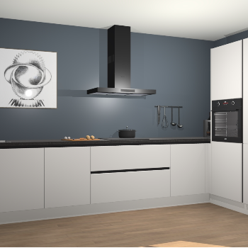 Zijdegrijze greeploze keuken Khao Lak 73330