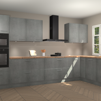 Beton parelgrijs keuken Graz 75073