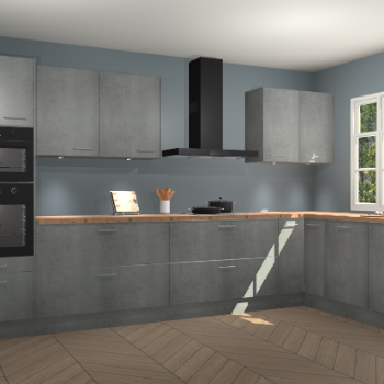 Beton parelgrijs keuken Graz 75074