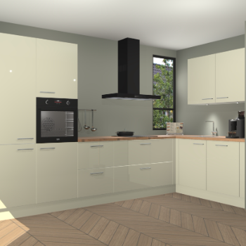 Magnolia hoogglans keuken Vlaanderen 48108