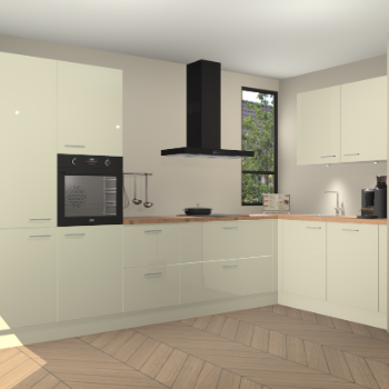 Magnolia hoogglans keuken Vlaanderen 48109