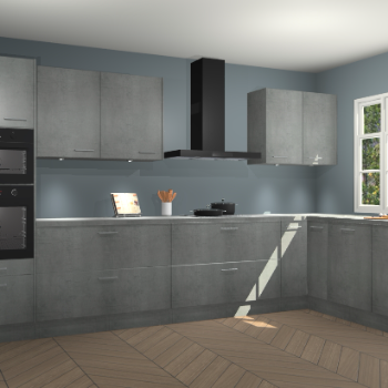 Beton parelgrijs keuken Graz 75092