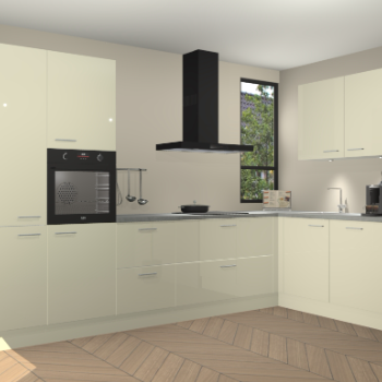 Magnolia hoogglans keuken Vlaanderen 48134