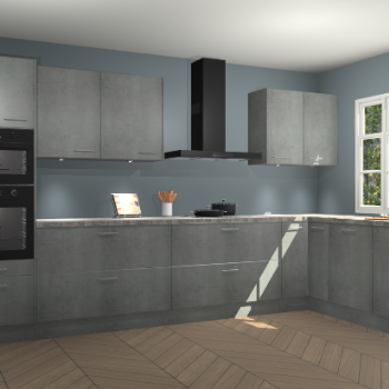 Beton parelgrijs keuken Graz 75120