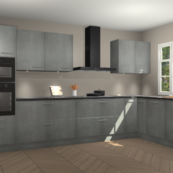 Beton parelgrijs keuken Graz 75229