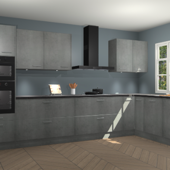 Beton parelgrijs keuken Graz 75231