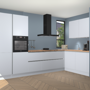 Sneeuwwitte greeploze keuken Vlaanderen 48281