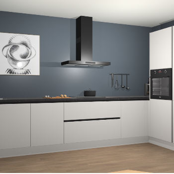 Zijdegrijze greeploze keuken Khao Lak 73348