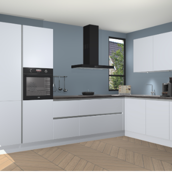 Sneeuwwitte greeploze keuken Vlaanderen 48315