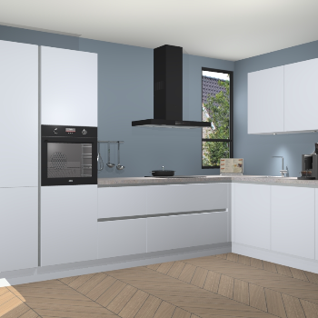 Sneeuwwitte greeploze keuken Vlaanderen 48327