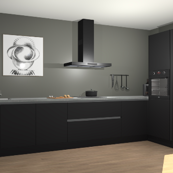 Zwarte greeploze keuken Khao Lak 73955