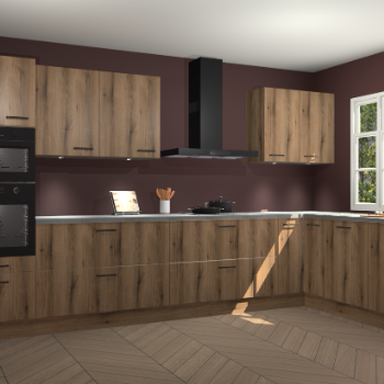 Goud eiken keuken Graz 71782