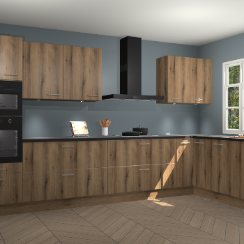 Goud eiken keuken Graz 71806