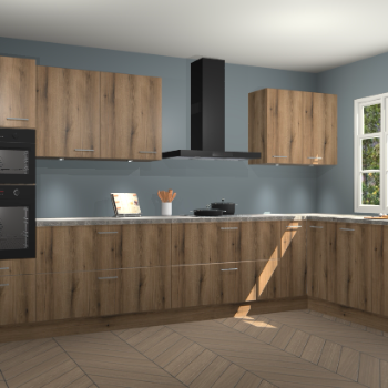 Goud eiken keuken Graz 71824