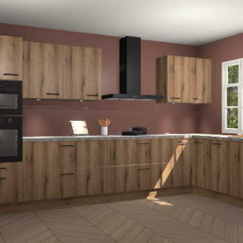 Goud eiken keuken Graz 71826