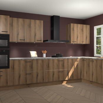Goud eiken keuken Graz 71827