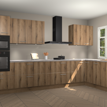 Goud eiken keuken Graz 71843