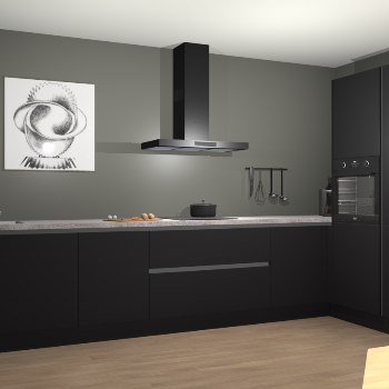 Zwarte greeploze keuken Khao Lak 73974