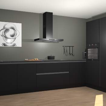 Zwarte greeploze keuken Khao Lak 73980