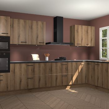 Goud eiken keuken Graz 71865