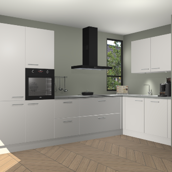 Zijdegrijze keuken Vlaanderen 48362